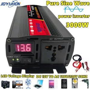 JOYUHON Solar Inverter System set DC12V TO AC230V Pure sine wave car power inverter 4000W and 30A solar controller with universal socket emergency power converter