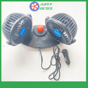 Quạt Đôi Cho Ô Tô Xe Hơi Máy Công Trình Tiện Dụng 12V hoặc 24V loại nhỏ