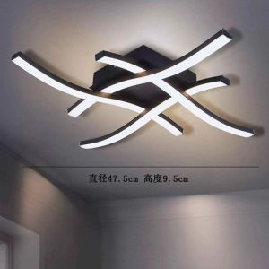 Modern LED Ceiling light for living room balcony bedroom wave-shaped aluminum creative special-shaped light