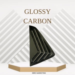 PERODUA ATIVA Premium Mustang Style ABS Window Black Air Vent Louver Cover Guard (Pair)