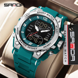 SANDA Watch for Adult Teens Student Hardcore Sports Watch For Men Women | Triple Time/Split Timing/Countdown/Stopwatch/Luminous/Alarm/Calendar/5ATM Waterproof/Lightweight Couple Watch Set