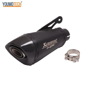 60MM/2.35 Inches For BMW S1000 S1000R S1000RR Motorcycle Exhaust Pipe System Modified Muffler Moto Escape Laser Removable DB Killer Exhaust Muffler PIPE Carbon Fiber Slip On S1000 RR