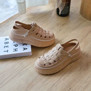 Aysa fashion รองเท้าแตะผู้หญิงแบบสวม หุ้มหน้าเท้า ยางนิ่มใส่สบาย รองเท้าพื้นหนา 2 นิ้ว #sy171