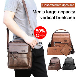 Mens briefcases mens bags shoulder satchel largecapacity leisure handbags