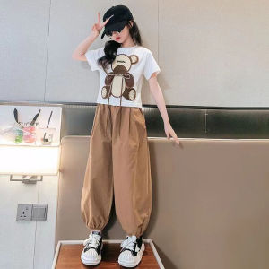 (LOLI-JKT) BS- 492 SETELAN ANAK CEWEK BEAR TIMBUL JOGGER SIZE 120-170