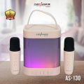 Advance Speaker AS-130 Speaker Portable Karaoke Bluetooth Free 2 Mic. 