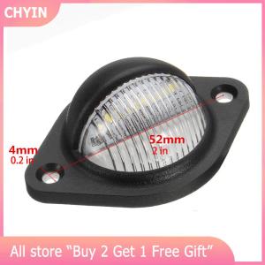 [COD] EHBqna 1Pcs 12V LED Number License Plate Light For Car Boats Motorcycle Automotive Aircraft RV Truck Trailer Exterior Lamps LED Round License Plate Light Truck License Plate Light