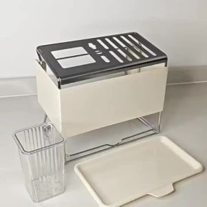 Easyhome.sg Kitchen Holder Rack Multi-Functional Cutlery Utensil Organizer Storage Stand
