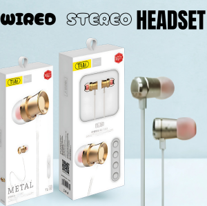 B-Max Pro Earphones Wired Stereo Bass Earphones Fon telinga with Microphone BM-32 High-Quality Gaming & Music In-Ear Headphones