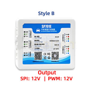 APP Smart SP701E Automotive Ambient Light LED Controller Bluetooth Dimmer for 12V 5V Magic Color SPI / Colorful PWM Strip Lights