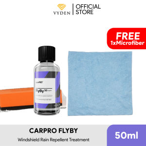 CARPRO FLYBY30 50ml Kit Coating Kaca Tahan 6 Bulan Lebih Hydrophobic Efek Daun Talas