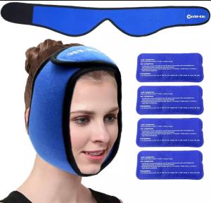 Migraines Tension Hot Cold Face Wrap  Reusable Jaw Surgery Wisdom Teeth Chin Pain Dental Implants Oral Surgery hot cold gel pack for face head