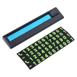 ป้ายหมายเลขโทรศัพท์ของตกแต่งคอนโซลหน้ารถป้ายหยุดชั่วคราวมือถือที่จอดรถป้ายที่แสดงตัวเลขสำหรับผู้จอดรถบ่อยๆ