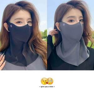 【Buy 1 Take 1】Boulder Cover Face Ice Silk Thin Breathable Anti-UV Traceless Fashion Face Shield Riding Face Outdoor Sport