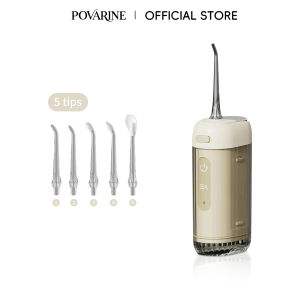 Cordless Oral Irrigator Water Flosser 5 Nozzles 200ML Detachable Tank 3 Modes USB Charging Teeth Cleaner IPX7 Portable
