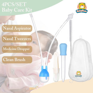 4Pcs/Set Newborn Baby Safety Nose Cleaner Vacuum Suction Nasal Aspirator