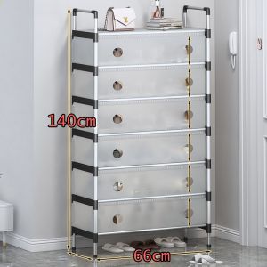 Multifunctional Shoe Rack Organizer SimpleFloor Coat Rackv Dust-proof Shoe Hat Rack4/5/7 Layer