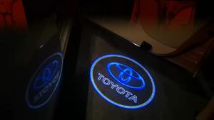 2pcs LED Car Door Projector Light for Toyota Alphard 2008-2026 HD Logo Laser Lamp Damage-free Installed Interior Welcome Light