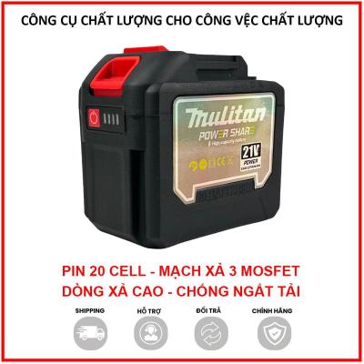 Pin 20 cell Mulitan lõi xám chân pin phổ thông cho máy khoan, máy mài, máy khoan bê tông, hệ chân pin Makita