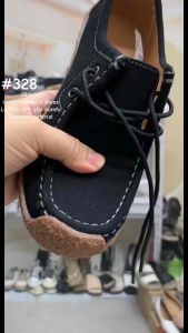 [JESSICASTORE]Korean Fashion Genuine Leather  lace up boat Shoes  Loafers shoes for women#328