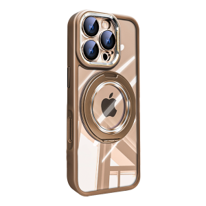 Sanptoch For Magsafe 360° Rotatable Stand Phone Case For iPhone 16 15 14 13 Pro Max Crystal Clear Back Cover For iPhone 16 15 14 Plus Military Shockproof Hard Casing with Glass Lens Protector Flim