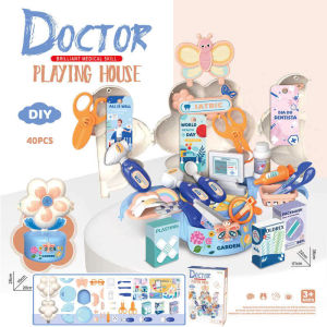 Đồ Chơi Mô Phỏng Cao Cấp 2 Trong 1 Bàn hoa Y Tế Trạm Xe Công Trình Bàn Hoa Thú Cưng