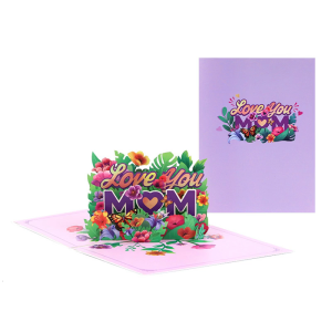 Artistic Popup for Mothers Day Artistic 3D Mothers Day Greeting Paper Crafted From User Friendly Materials