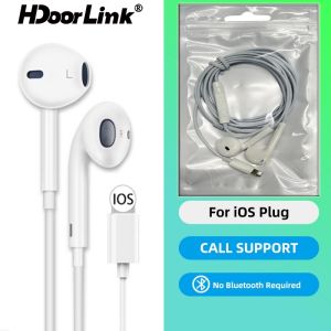 PL HdoorLink A-ple Earphone Wired Light-ing Hifi Earphone No Bluetooth Required Support Line Control For Calling And Listening To Music