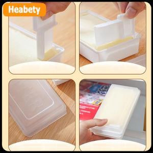 【2-3 days delivery】 Portable Solid Butter Cutting Storage Box Kitchen Accessories Refrigerator Fresh Keeping Box Breakfast Cheese Fresh-Keeping Box