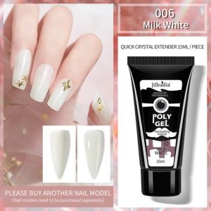 15ML Gel Gloss/Frosted Nail Polish Waterproof Colour Nail Polish Poly Limited Jelly Nail Polish