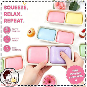 Sushi Bento Squishy Toy Soft Slow Rebound Double Boxed Bento Boxes Stress Relief Squeeze Fidget Toy
