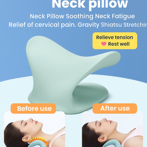 Relief of neck discomfort Neck Pillow Neck pillow Shiatsu Stretching Improve blood circulation smooth and delicate Comfort support CShape Cervical Massage Pillow
