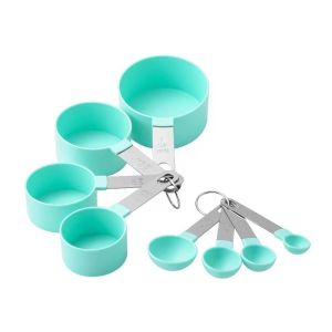 8pcs/set Stainless Steel Measuring Cups and Spoons Set  Stackable Tablespoons Baking Tools Kitchen Accessories