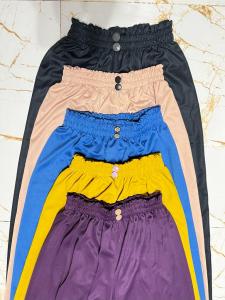 CELANA WANITA KULOT SCUBA BASIC PINGGANG HIGHWAIST VARIASI KANCING DEPAN 2
