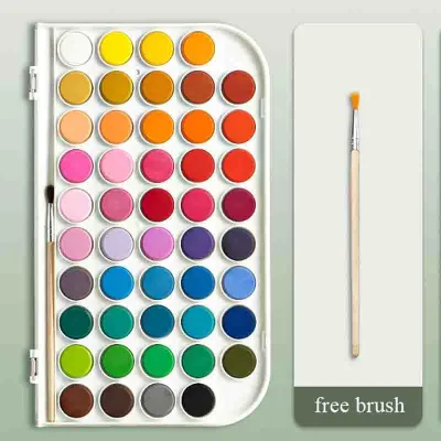 【𝗦𝗚 𝗦𝗧𝗢𝗖𝗞 】Deli Solid Pigments Watercolor Paint Water Colour Paint Set Art Supplies for Painting Drawing