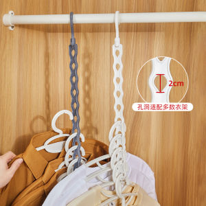 New Magic Multi-Function 10 In 1 Clothes Hanger 10 Holes Space Saving Hangers Organizer Rotate Anti-Skid Folding Hanger HH309