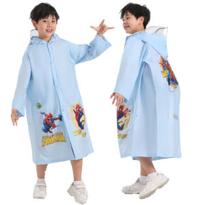 Expandable Kids raincoat with backpack allowance Cartoon comfortable kid Children EVA Waterproof Rai