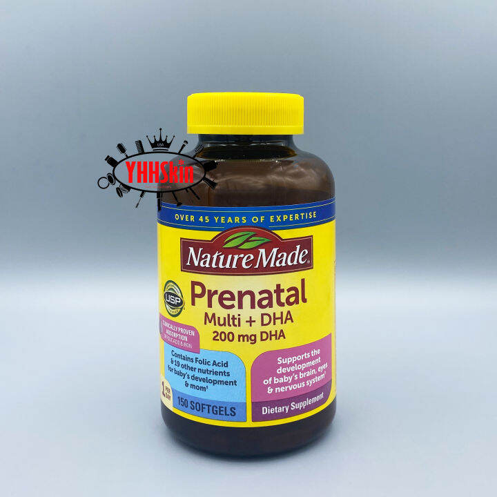 Nature Made Prenatal Multi + DHA 200mg ( 150 เม็ด ) | Lazada.co.th