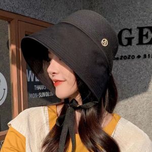 CANICECA UV Protection Bucket Hat Wide Brim Foldable Sun Hat  Breathable Panama Cap for Summer