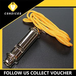 [Csndices] 1pc Training Referee Metal Whistle With Neck Chain Outdoor Ball Dog Trainning Emergency Security School Wholesale