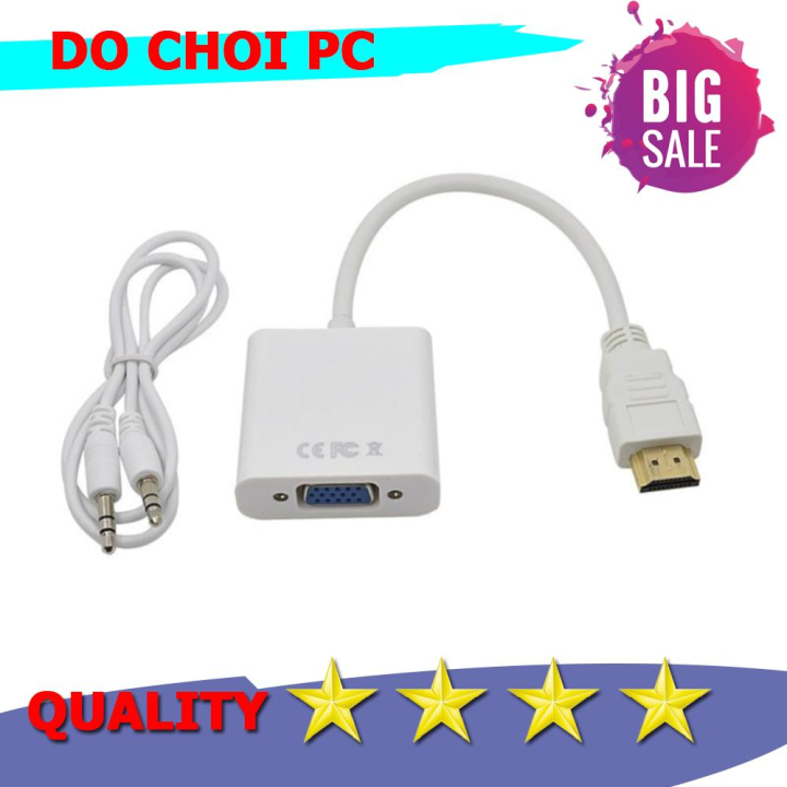 Cáp chuyển đổi HDMI sang Vga có âm thanh