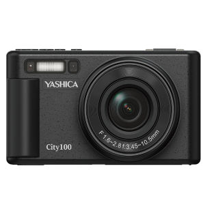 Yashica City 100 (DGC100) 13 Megapixel Point & Shoot Digital Camera CMOS Sensor 3x Optical / 4x Digital Zoom 4K Image Video 2.8" LCD Display Max 256GB MicroSD Card Slot 1250mAh Replaceable Battery & YASHICA App Support | Black White | JG Superstore