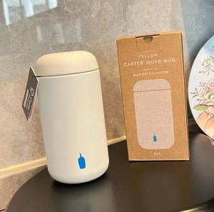 Japan blue bottle Blue Bottle Coffee Cup Collection Ceramic Coated Inner Layer Sealed Insulated Mug 400mL Portable