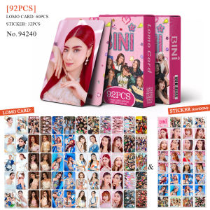 BINI photocard jollibee bini jollibee 45pcs/92pcs/124pcsbox BINI LOMO CARDS Holographic Lomo Card BINI Photocards