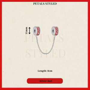 【PETALS_STYLED】 Stainless Steel Chain Gold Silver Charm For Bracelet 不锈钢爱心金银串珠