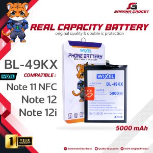 WIXEL Baterai BL-49KX BL49KX Infinix Note 11 NFC X663 X663B Note 12 G96 X670 X676C Note 12i X6819 Double Power Batre Batrai Battery Original Ori HP