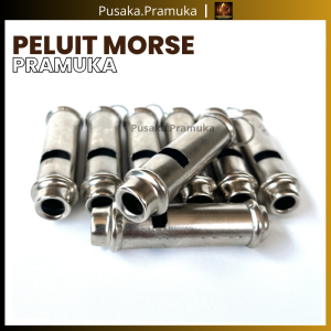 Peluit Morse Anak Pramuka Siaga Penggalang Penegak Bahan Stainless Steel