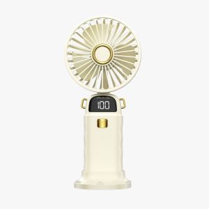 Mini Fan Portable Rechargeable Digital-Display Multi-Gear Speed Handheld Hanging Neck Style