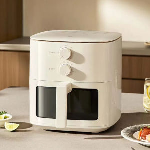 Xiaomi Mijia Smart Visible Air Fryer N1 5L Household Stainless Steel Liner Oil Free Fryer Electric Fryer Oven Nonstick Pan Air Frying Pot French Fries Machine