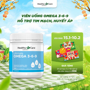 Viên Uống Omega 3-6-9 Healthy Care Ultimate 200 Viên – Hỗ Trợ Tim Mạch Huyết Áp Mạch Máu Khỏe